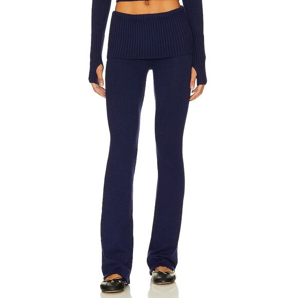 Frankies Bikinis 'Mason' Blue Viscose Cloud Knit Pant Size S - Picture 1 of 5